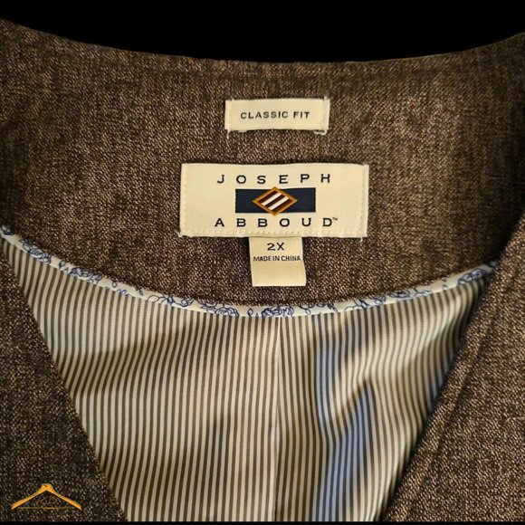 Joseph Abboud Dress Vest - 2XL, Brown, NWOT - Picture 5 of 6